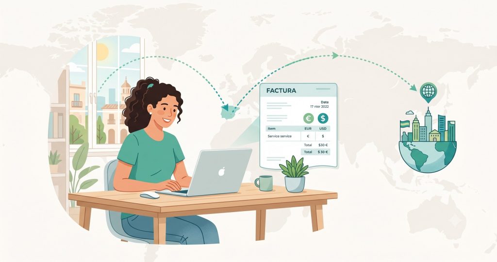 Cómo emitir una factura en USD siendo autónomo en España
