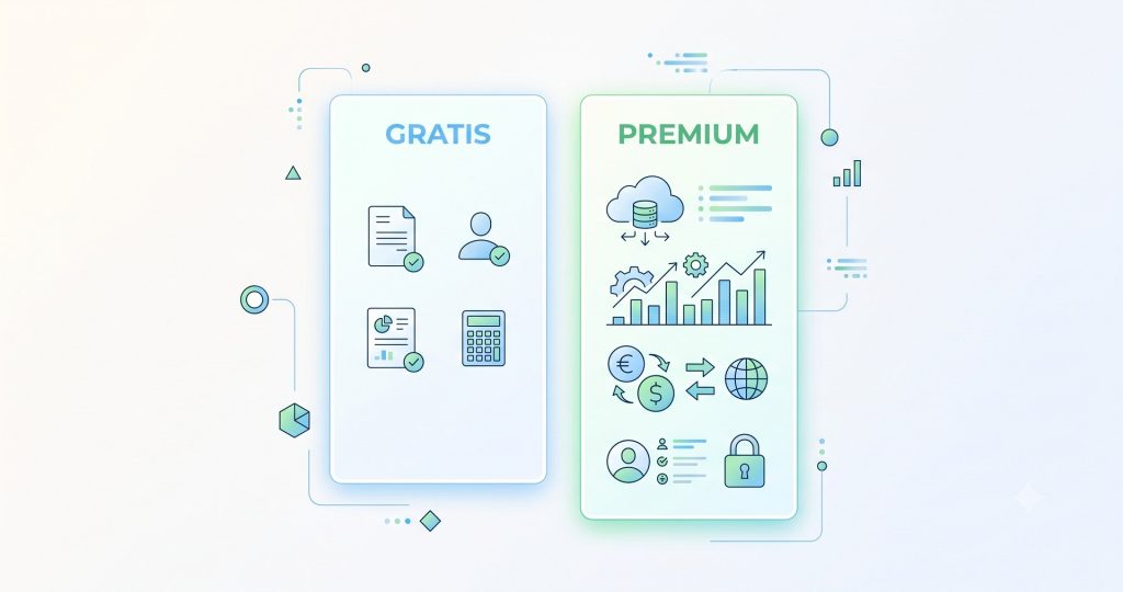 Diferencia entre plan Gratis y Premium en Factura Autónomo